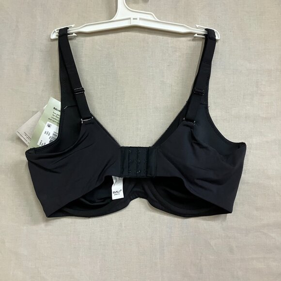 NWT Bali Women's Size 36D Black Tailored Underwire Minimizer Full Coverage Bra - Picture 10 of 12